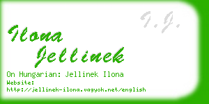 ilona jellinek business card